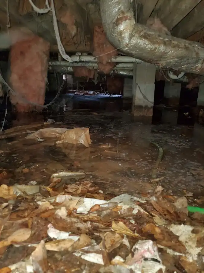 Crawl space flood assessment for Commercial Water Damage Restoration in Millcreek